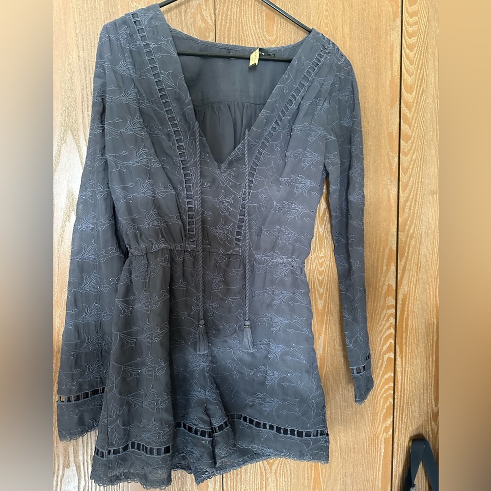 House of Harlow 1960 Charcoal Romper